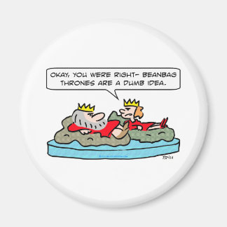beanbag thrones king queen magnet