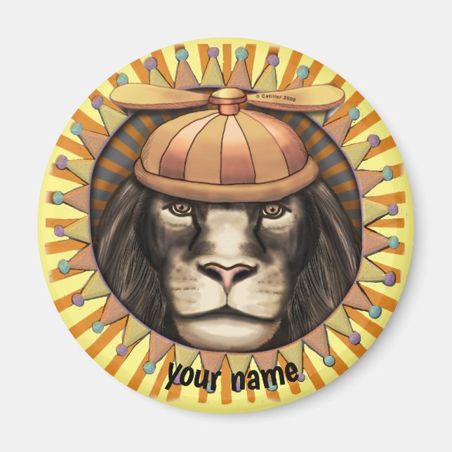 Beanie Lion  Magnet (Front)