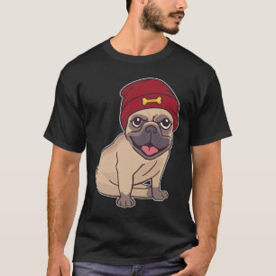 Beanie Pug Classic T-Shirt 459