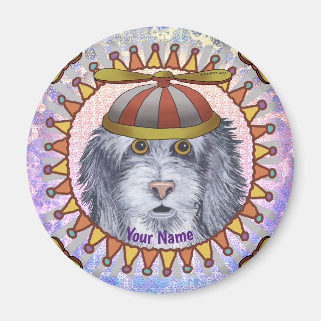 Beanie SheepDog  Magnet (Front)