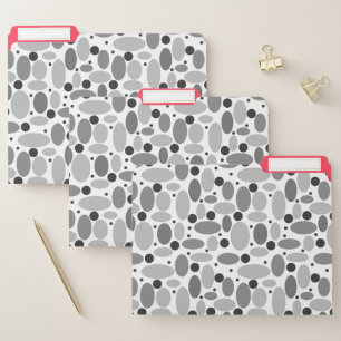 beans and peas retro red grey white pattern file folder