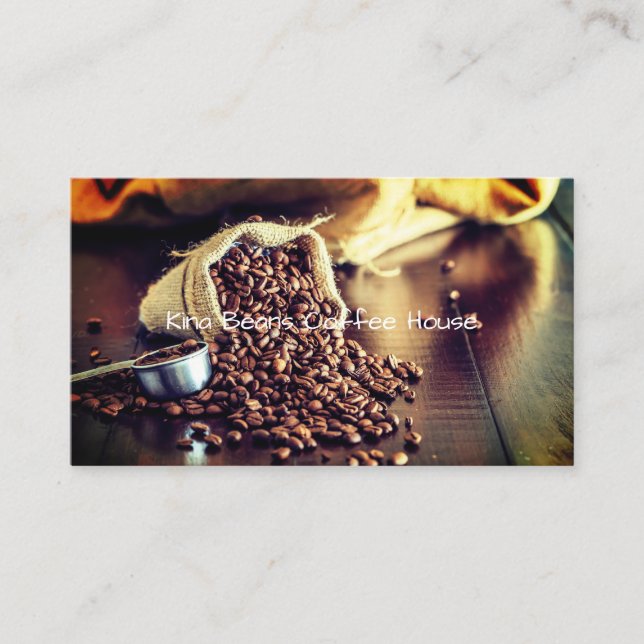 Beans Coffee House Business Card (Front)