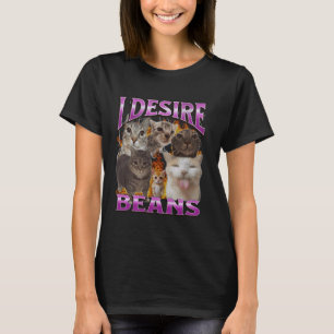 Beans Funny Cat Meme Bootleg Graphic T-Shirt