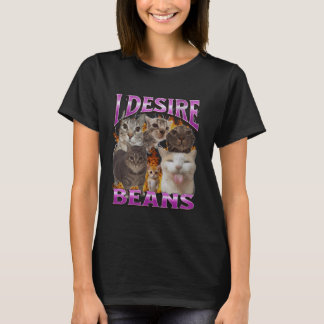 Beans Funny Cat Meme Bootleg Graphic T-Shirt