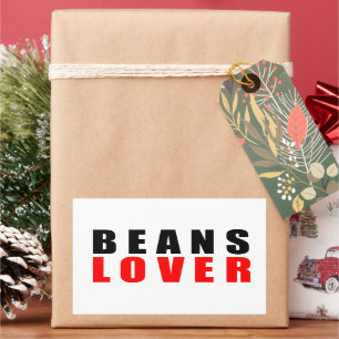 Beans lover, I love beans Rectangular Sticker