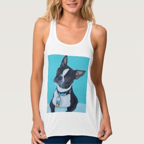 Beans the Boston Terrier Painting Tank Top