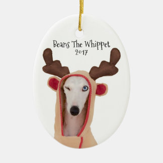 Beans The Whippet ornament