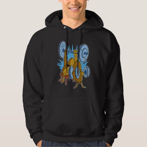 Beans Working out Gym Weights Hoodie