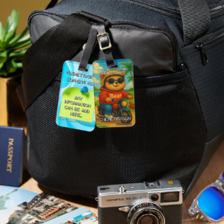 Bear 05 Kids  Luggage Tag