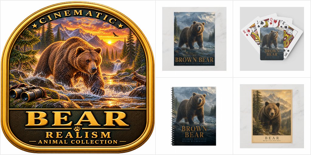 Bear collection wildlife art