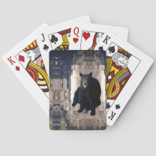 Bear 1- Ice cube Mosaic Design Poker Cards