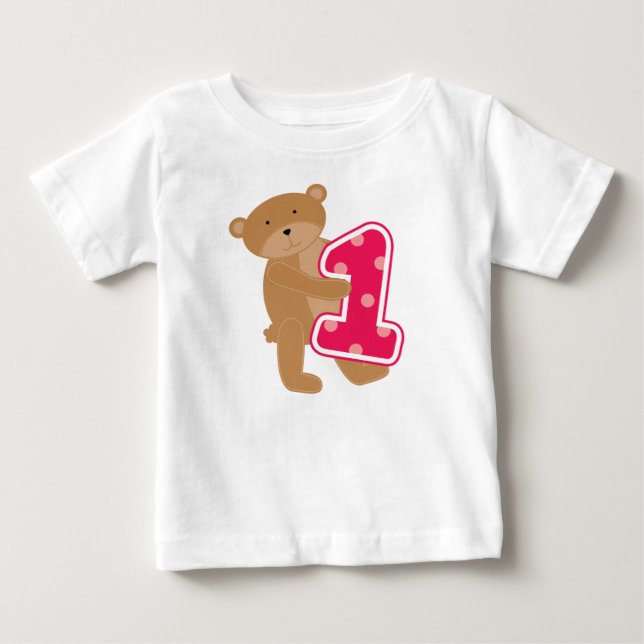 Bear 1st Birthday T-shirts and Gifts (Front)