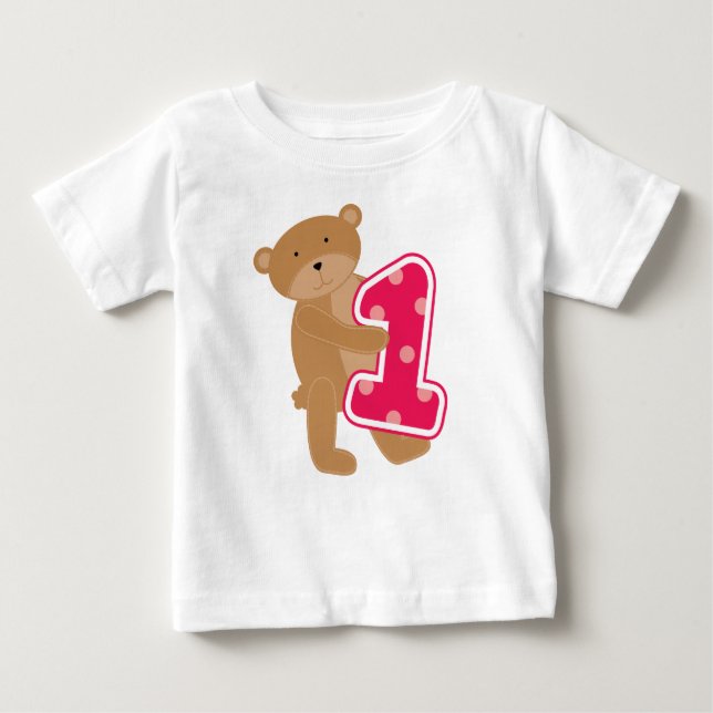 Bear 1st Birthday T-shirts and Gifts (Front)