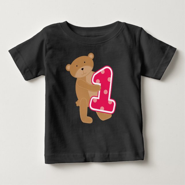 Bear 1st Birthday T-shirts and Gifts (Front)
