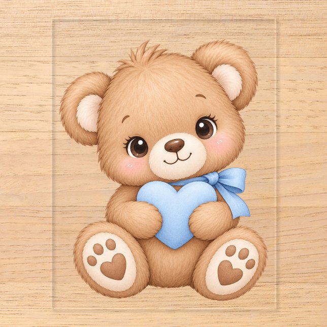 Bear  acrylic enclosure card (Front)