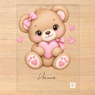 Bear acrylic invitations