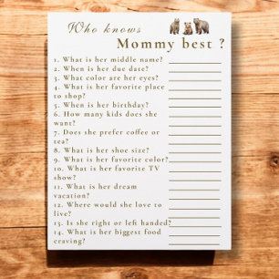 Bear Adventure Mountains Who Knows Mommy Best Flyer
