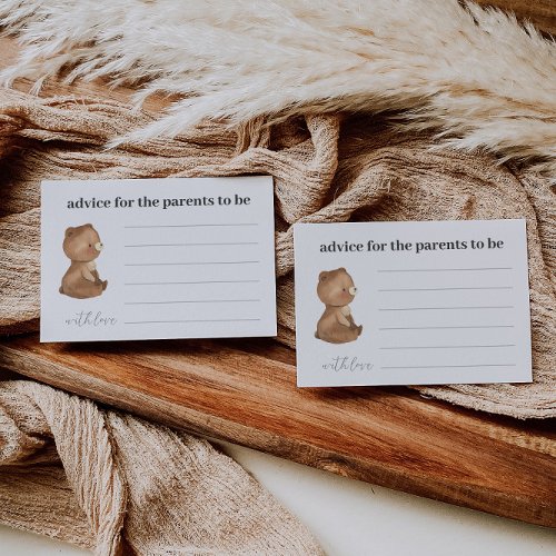 Bear Advice For Parents Cards