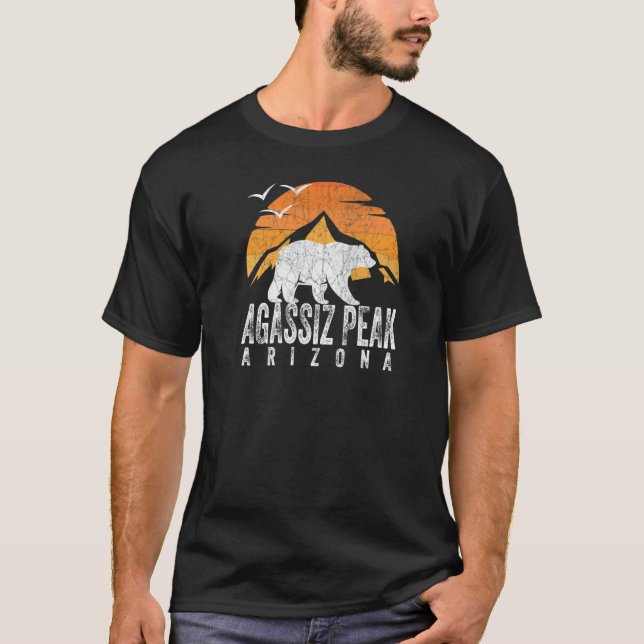 Bear Agassiz Peak Arizona Bear Wildlife Sunset Aga T-Shirt (Front)