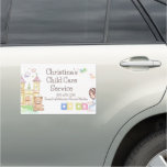 Bear and Blocks Child Daycare Babysitter Childcare Car Magnet