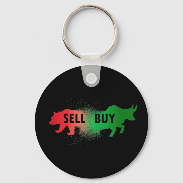 Bear and Bull    Keychain (Front)