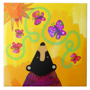 Bear and Butterflies Trivet