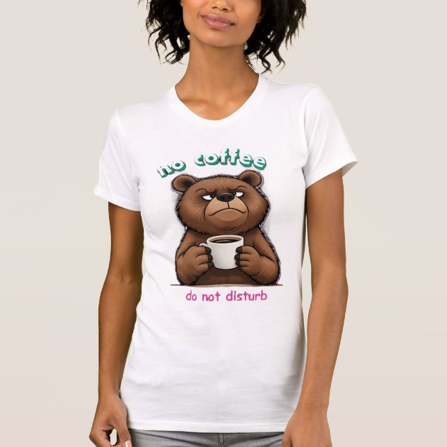 Bear and coffee cup T-Shirt (Front)