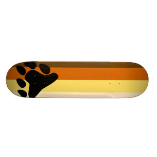 Bear and Cub Community LGBT Gay Pride Flag Skateboard Deck