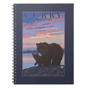 Bear and Cub - Curry, Alaska Notebook