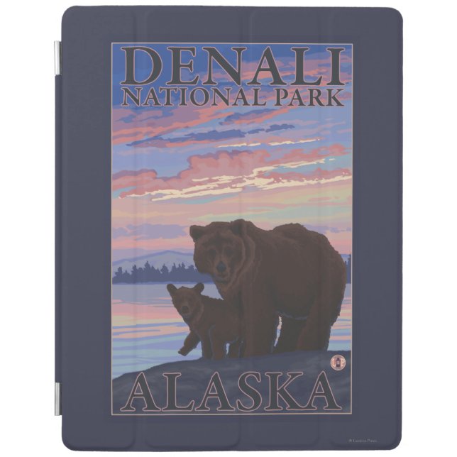 Bear and Cub - Denali National Park, Alaska iPad Smart Cover (Front)