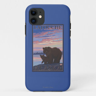 Bear and Cub - Latouche, Alaska iPhone 11 Case