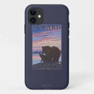 Bear and Cub - Seward, Alaska iPhone 11 Case