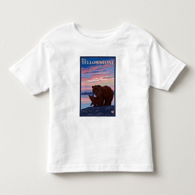 Bear and Cub - West Yellowstone, Montana Toddler T-shirt (Front)