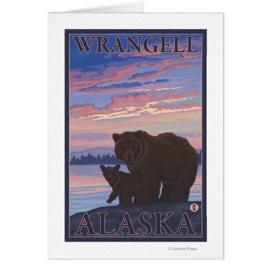 Bear and Cub - Wrangell, Alaska Cards (Front)