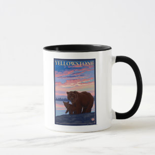 Bear and Cub - Yellowstone National Park Mug