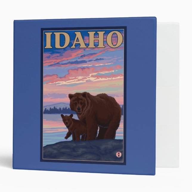Bear and CubIdahoVintage Travel Poster Binder (Front/Inside)