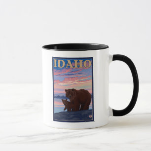 Bear and CubIdahoVintage Travel Poster Mug