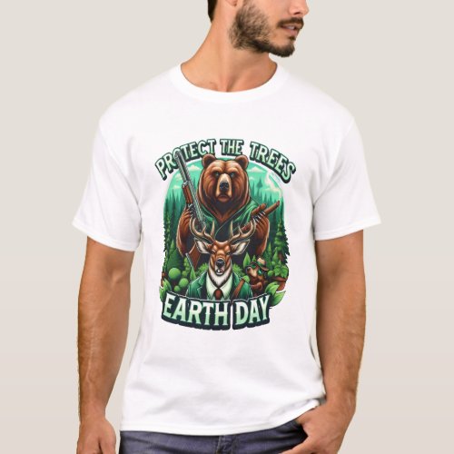 Bear and Deer Aiming High T_Shirt