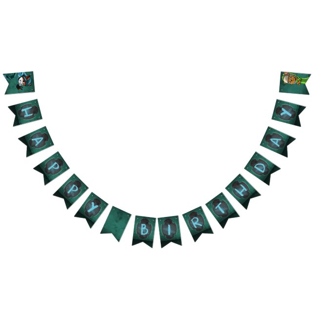 Bear and Fox Birthday Party Bunting Flags (All)