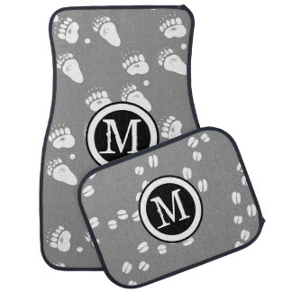 Bear and Fox Tracks Car Floor Mat