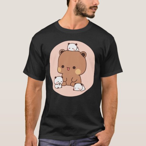 Bear and Panda Bubu Dudu Balloon T_Shirt