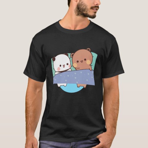 Bear and Panda Bubu Dudu Balloon T_Shirt