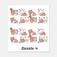 bear and panda bubu dudu KAWAII Sticker