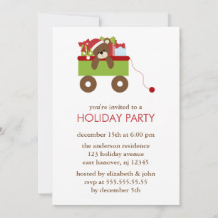 Bear and Presents Invitations