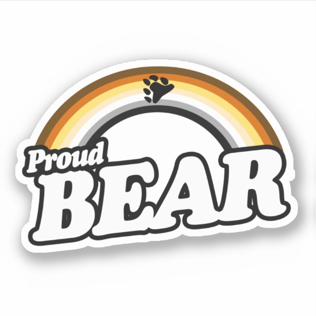 Bear and Proud Sticker (Front)