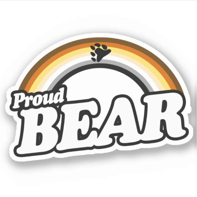 Bear and Proud Sticker (Front)