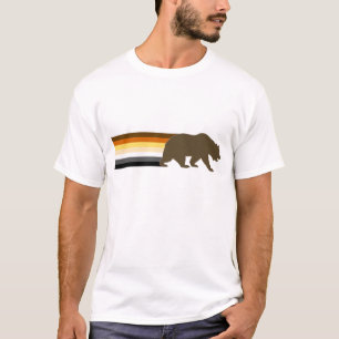 Bear and the Bear Pride Flag stripes T-Shirt