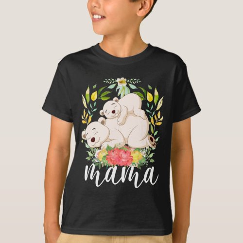 Bear Animal Mama Mothers Day T_Shirt