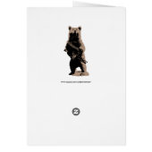 Bear arms Grizzly Bear Cards (Back)