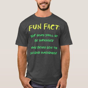 BEAR Arms Shall Not Be Infringed Funny Animal Pun T-Shirt
